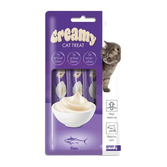 M-Pets Creamy Ton Balıklı Kedi Ödülü 4X15 Gram