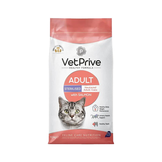 VetPrive Somonlu Kısırlaştırılmış Kedi Maması 1,5 Kg