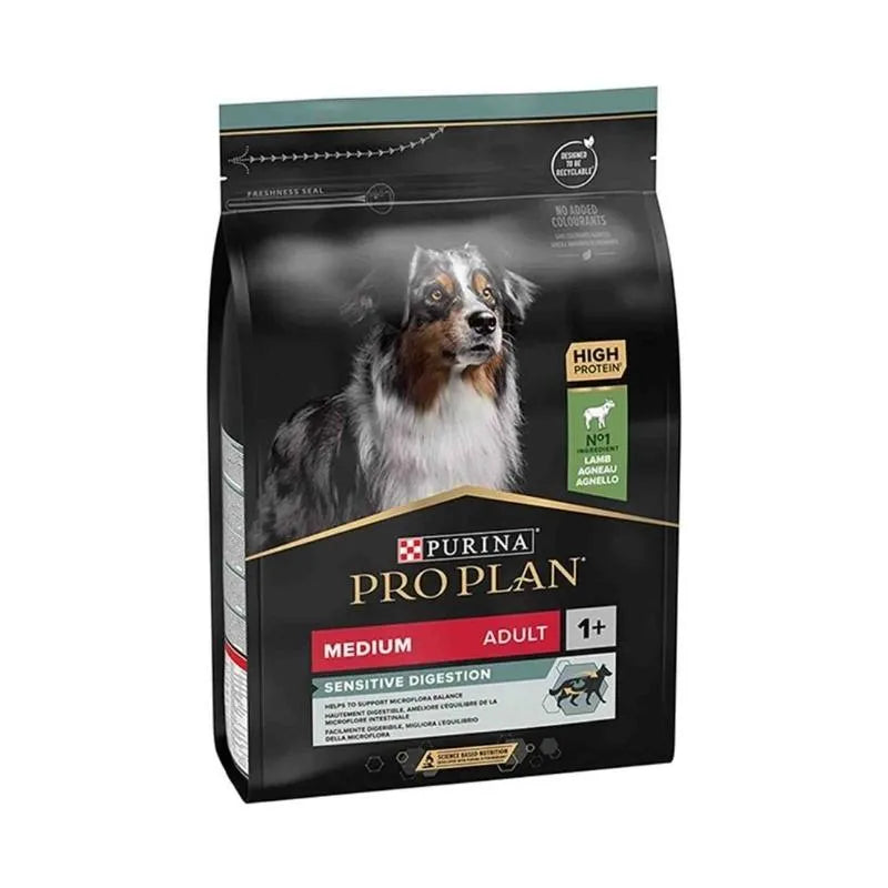 Pro Plan Medium Sensitive Digestion Kuzulu ve Pirinçli Orta Irk Yetişkin Köpek Maması 3Kg