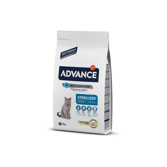 Advance Sterilized Hindili Kısırlaştırılmış Kedi Maması 3Kg