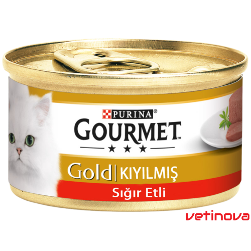 Purina Gourmet Gold Kıyılmış Sığır Etli Yetişkin Kedi Konservesi 85 Gr