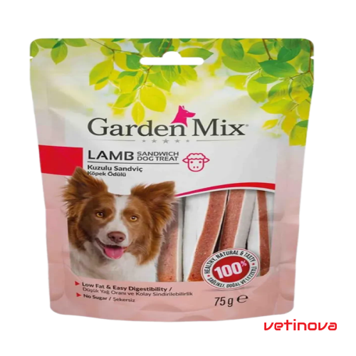 Gardenmix Kuzulu Sandviç Köpek Ödül Maması 75 Gr